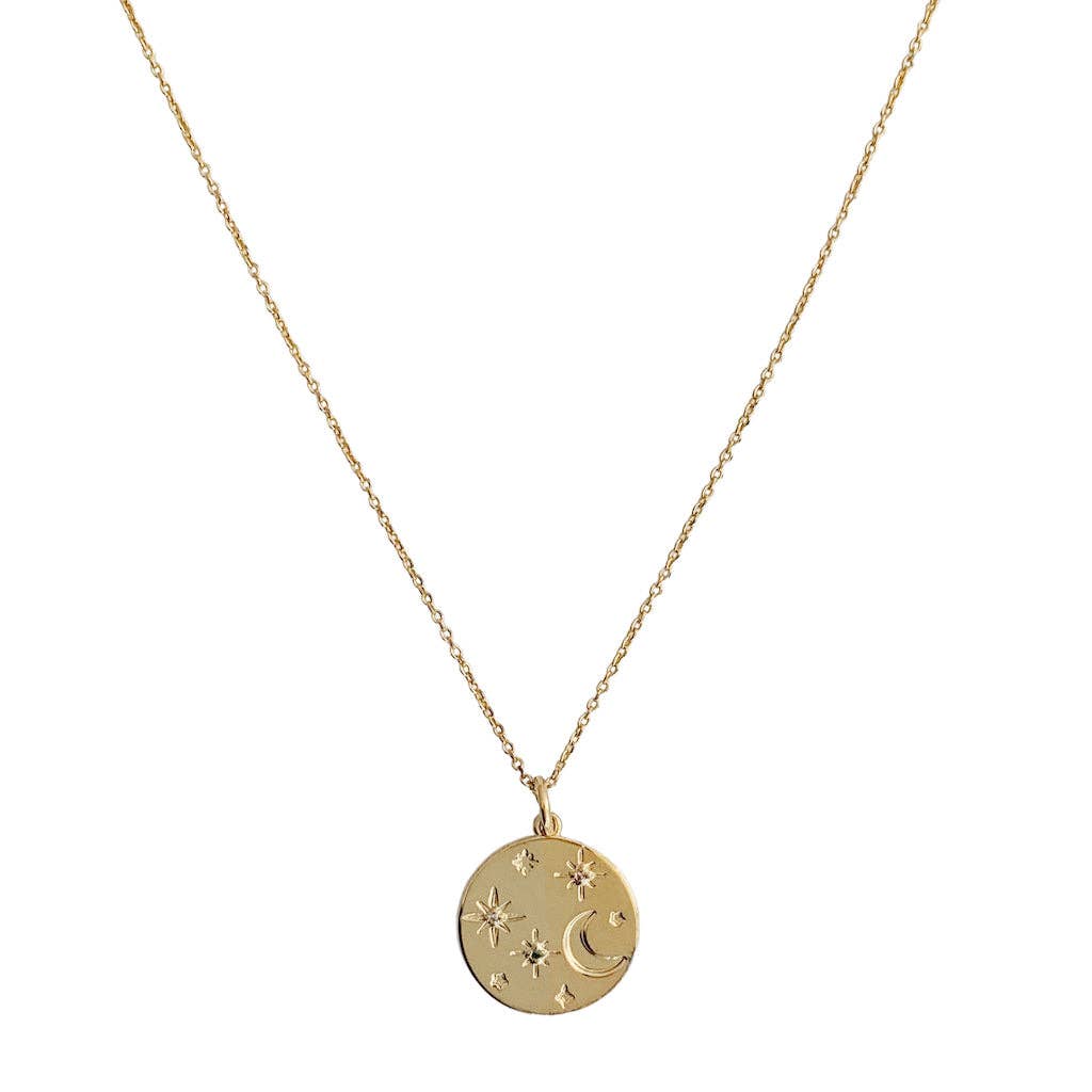 Stargazer Gold Pendant Necklace