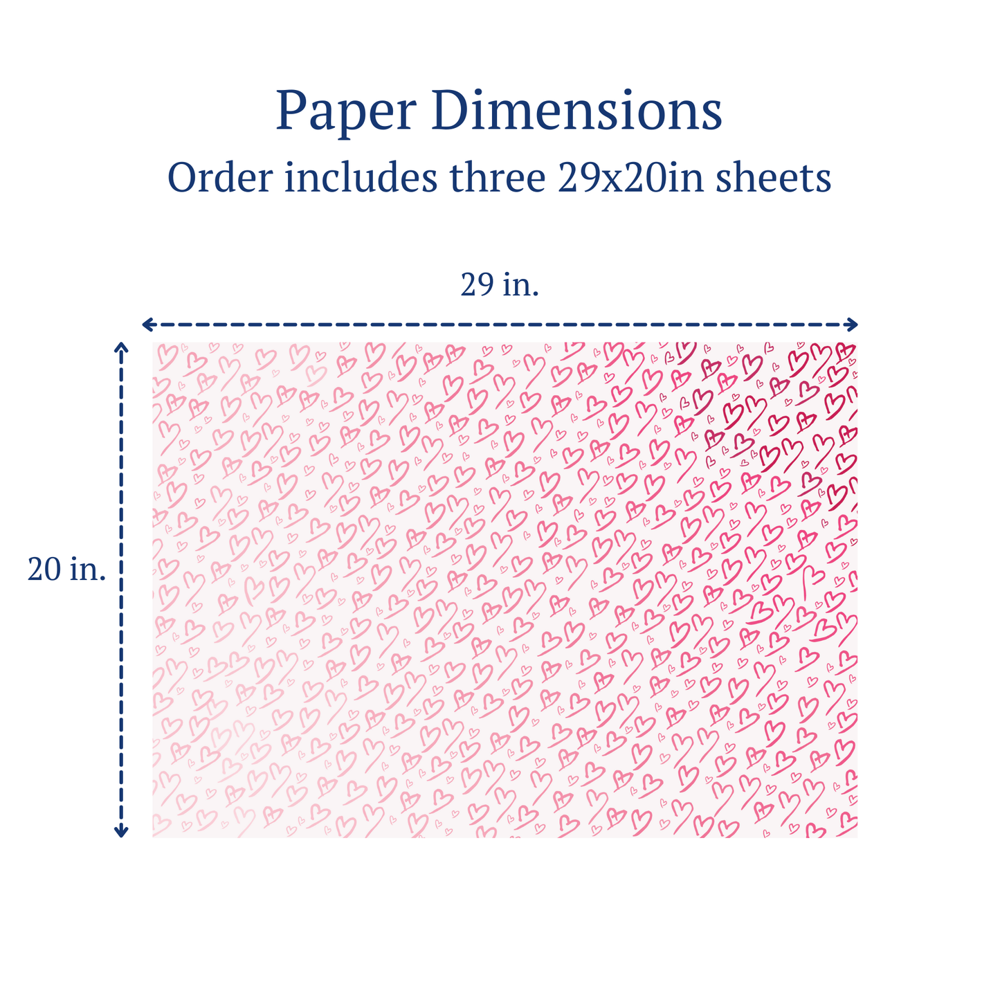 Pink Hearts Wrapping Paper