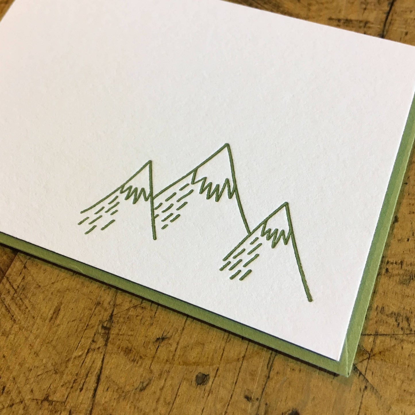 Handcrafted Snowcapped Mountains Mini Gift Card Enclosure