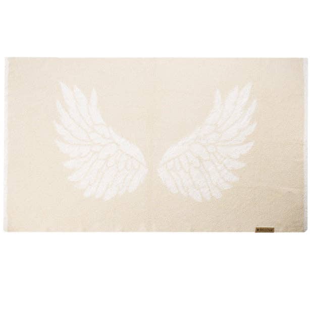 Ivory Angel Wings Blanket (small)