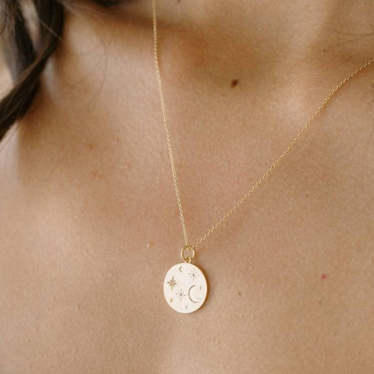 Stargazer Gold Pendant Necklace