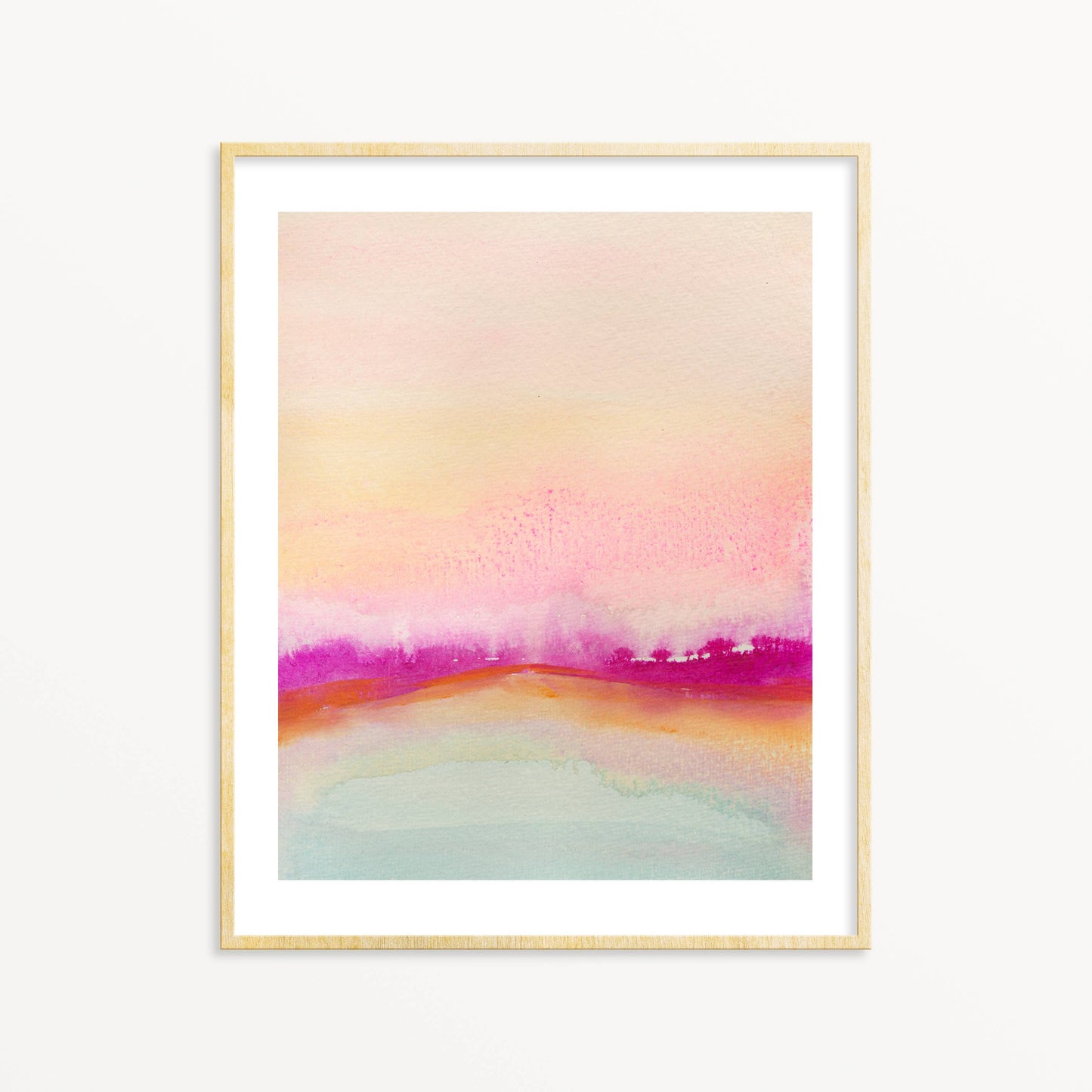 Pink Landscape Print