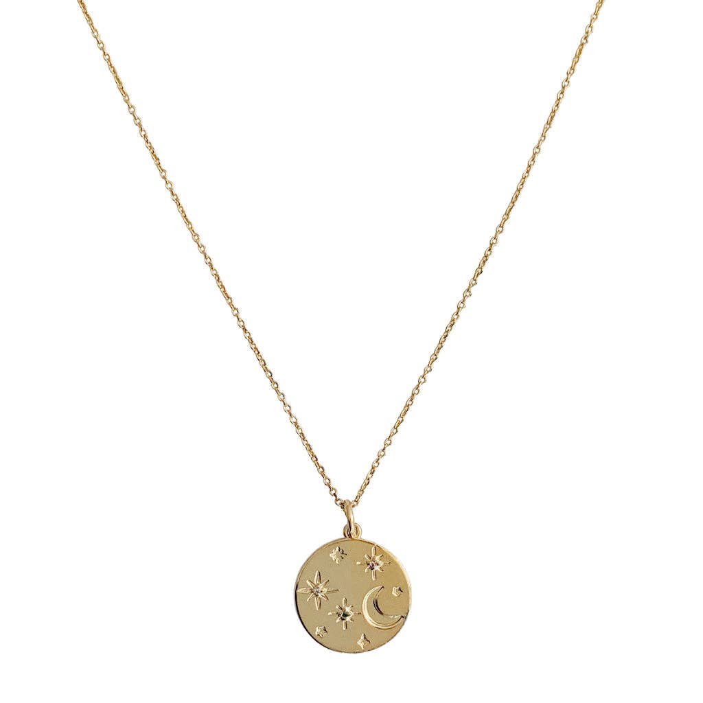 Stargazer Gold Pendant Necklace