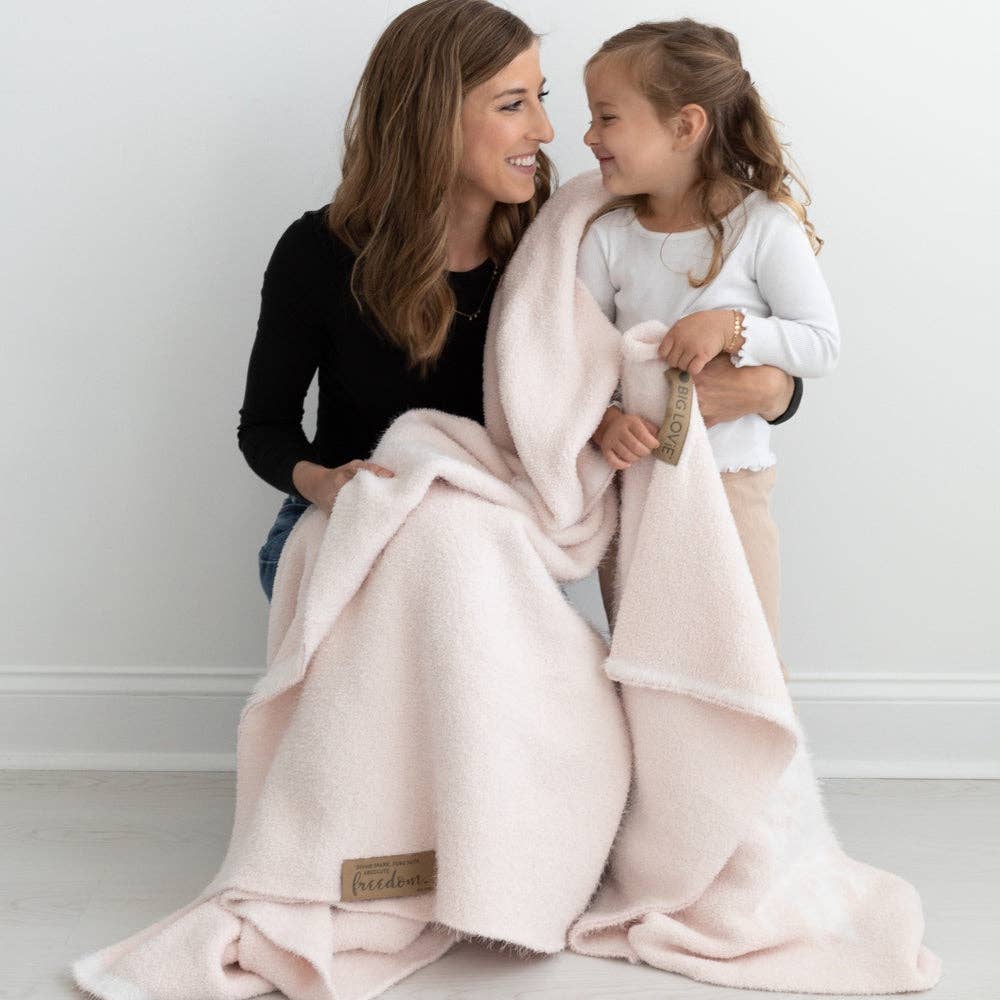 Pink Winged Blanket (large)