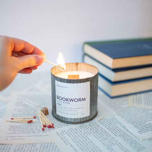 Bookworm Candle