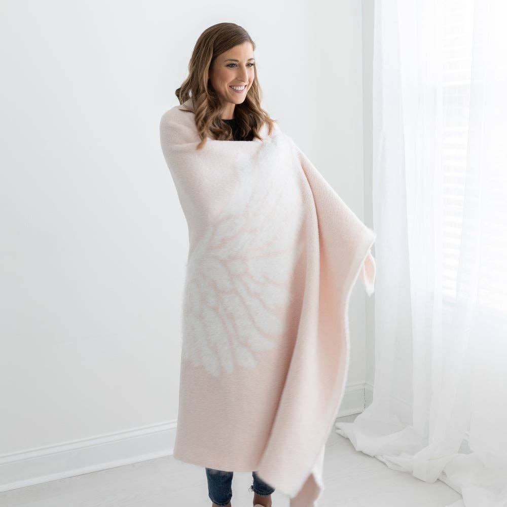 Pink Winged Blanket (large)