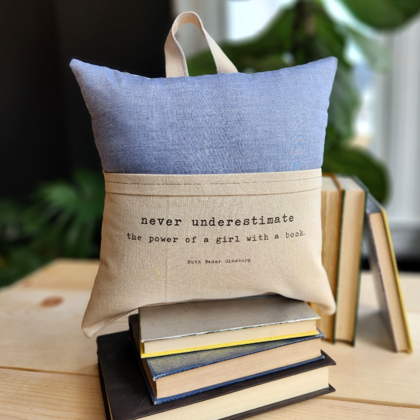 Chambray Reading Pillow