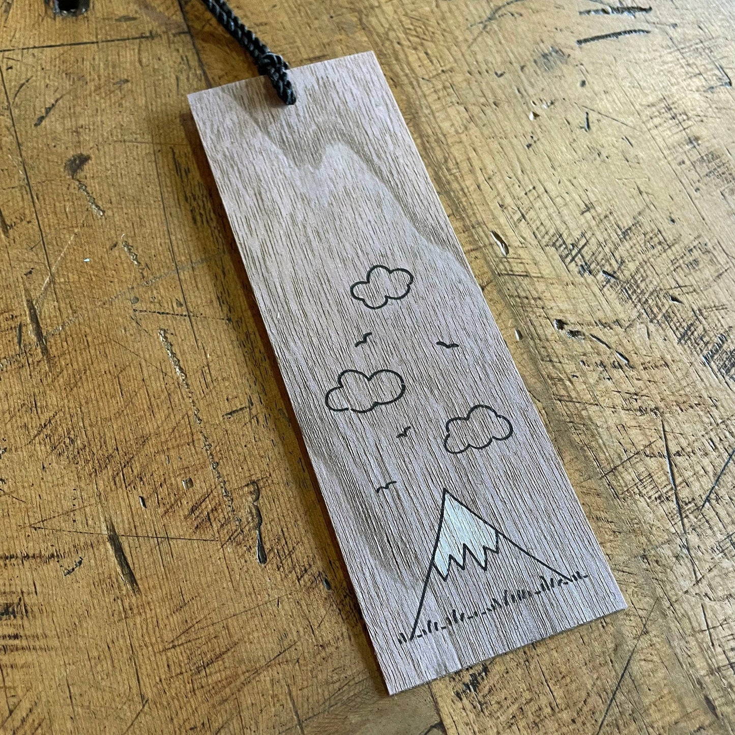 Handcrafted Snowcapped Mountain Bookmark