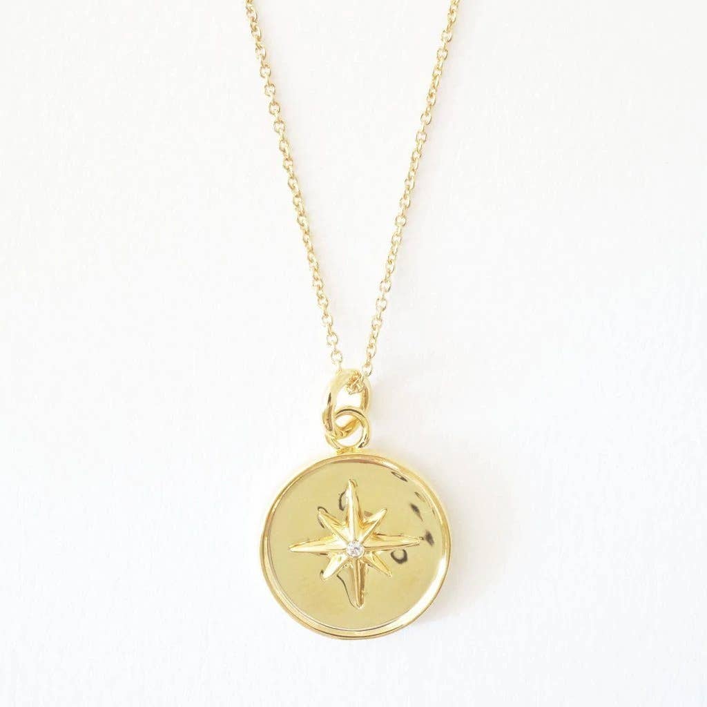 Starburst Gold Pendant Necklace