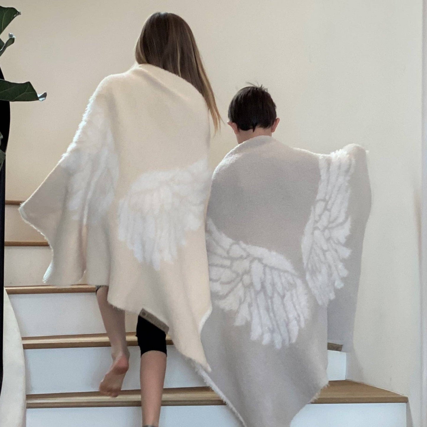 Ivory Angel Wings Blanket (small)