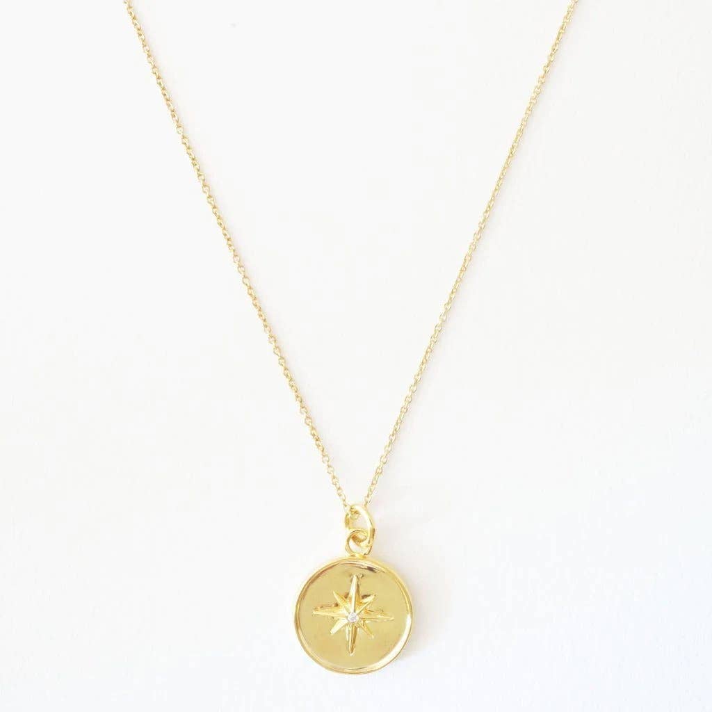 Starburst Gold Pendant Necklace