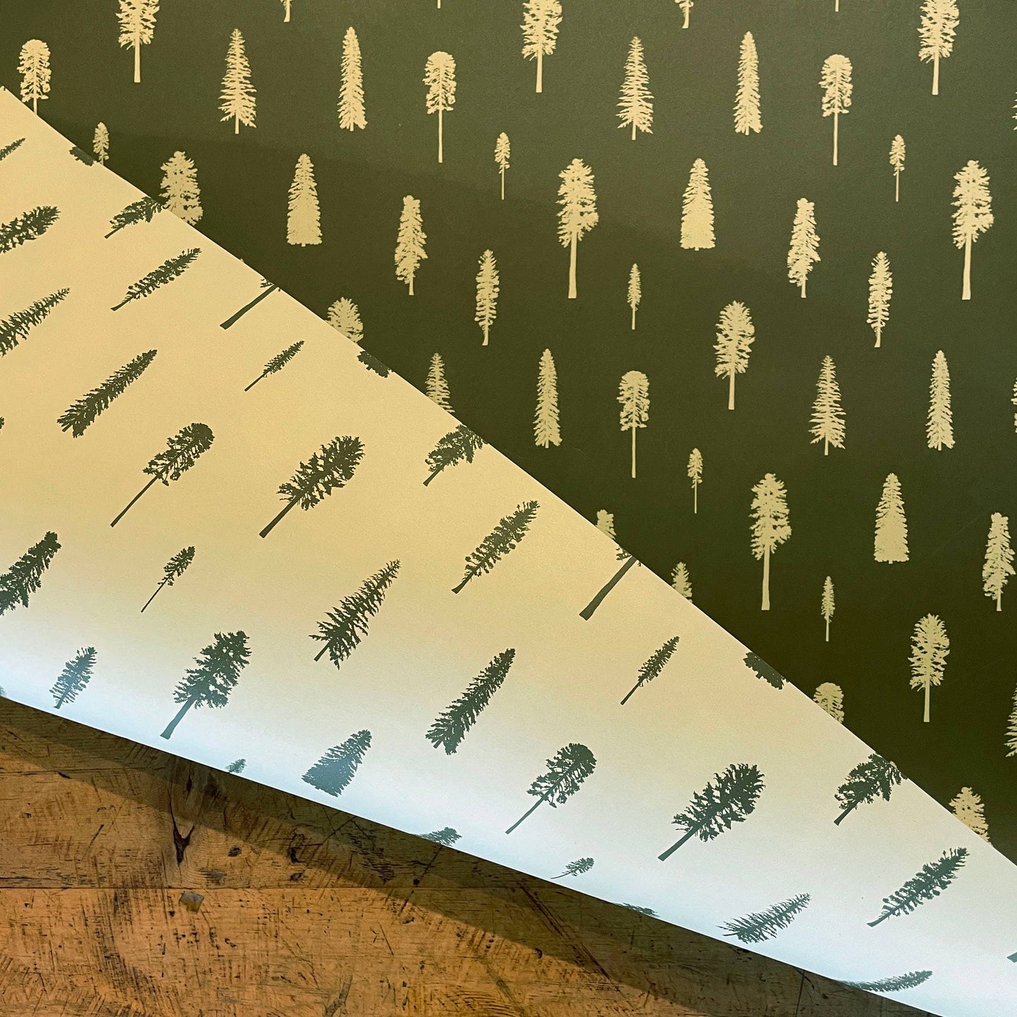 Luxe Tree Pattern Wrapping Paper - Set of 3 sheets