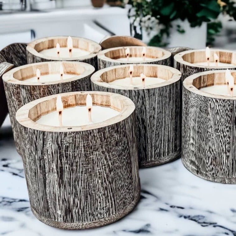 Wooden Canister Scented Candles