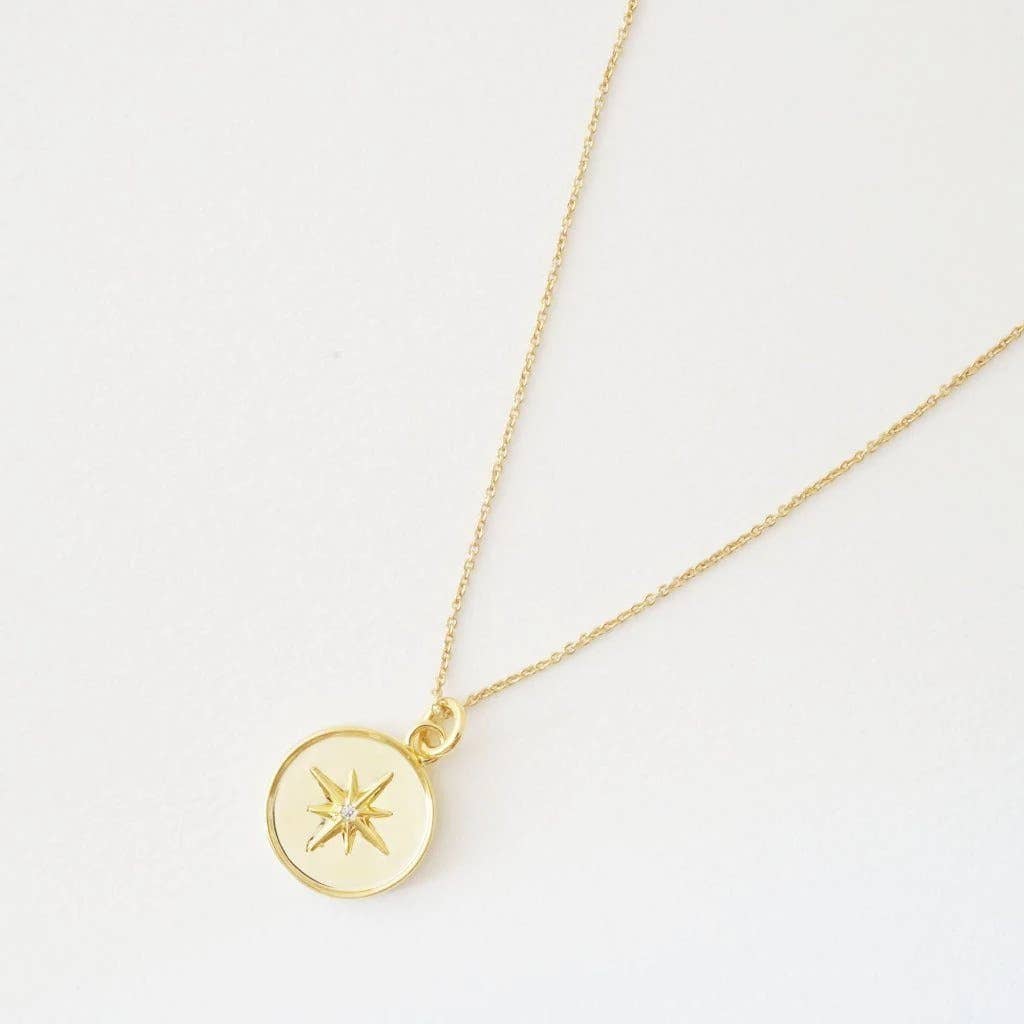 Starburst Gold Pendant Necklace