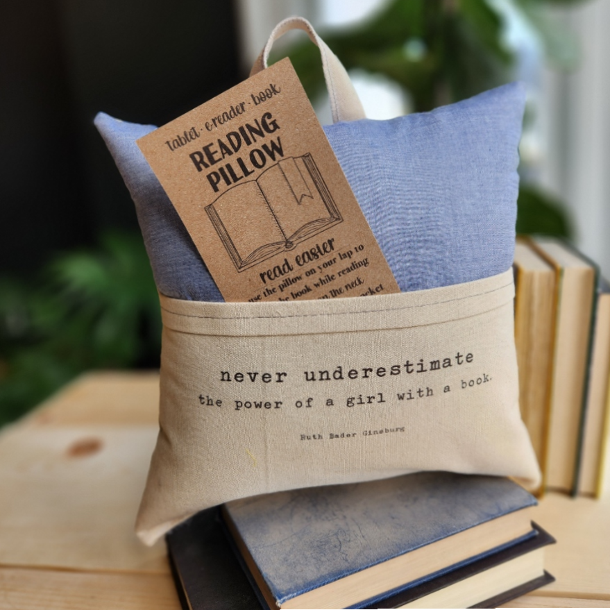 Chambray Reading Pillow