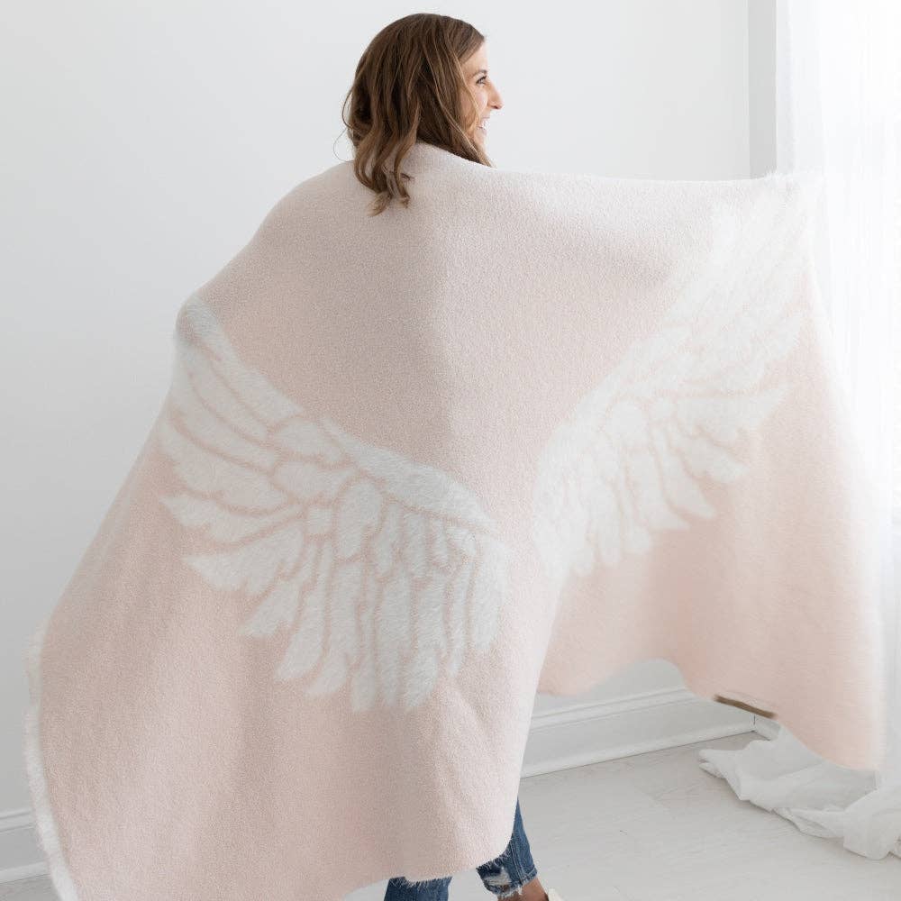 Pink Winged Blanket (large)