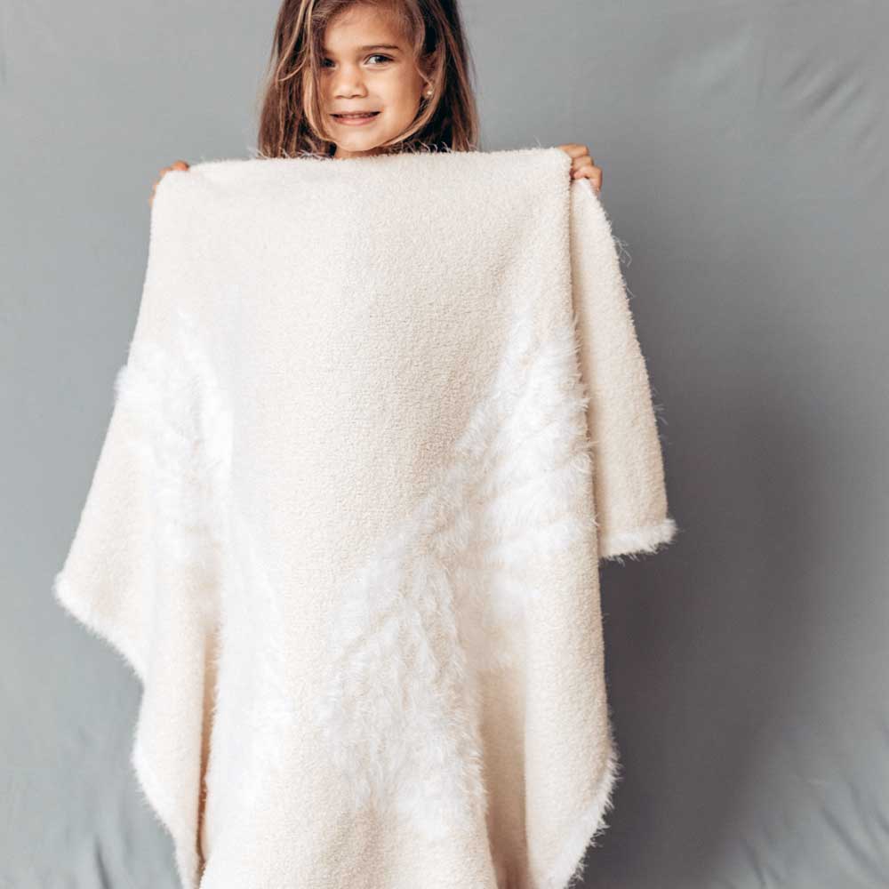 Ivory Angel Wings Blanket (small)