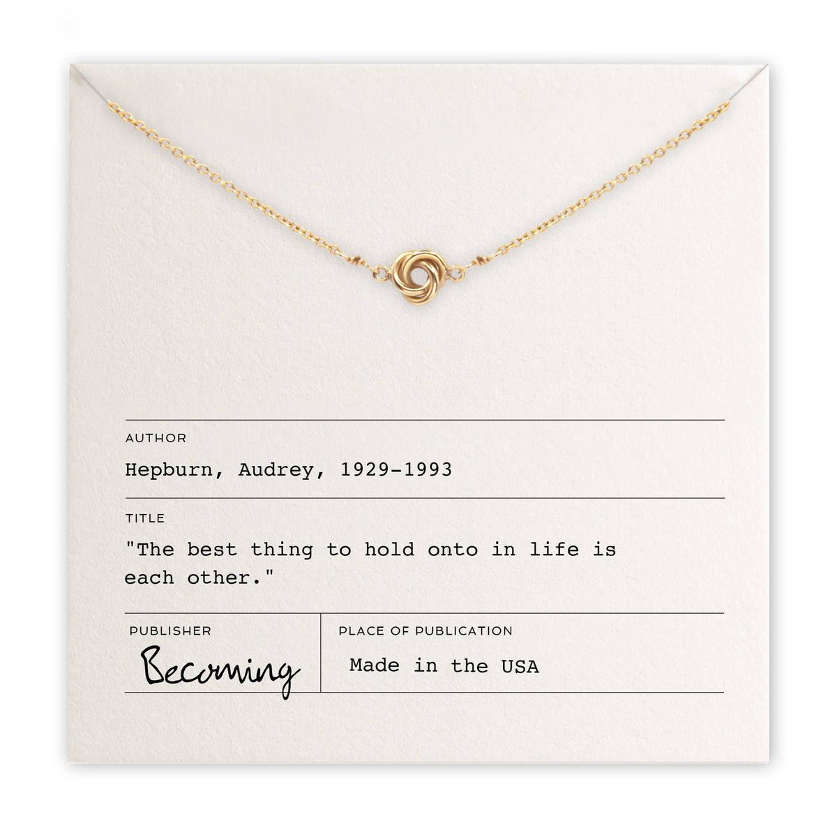 Love Knot Necklace – Fif & Lou